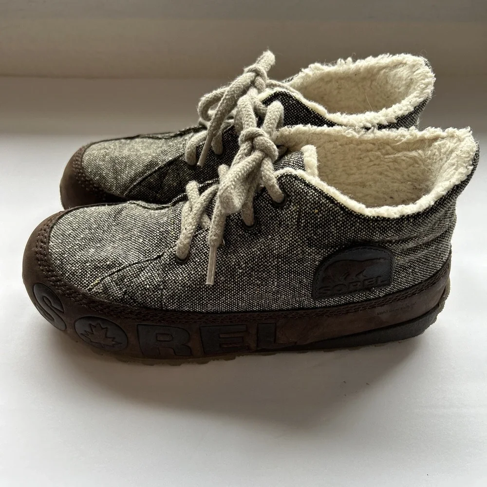 Sorel‎ Hailey Waterproof Fleece Lined Winter Boots Bark Tusk Womens EU 38 US 7